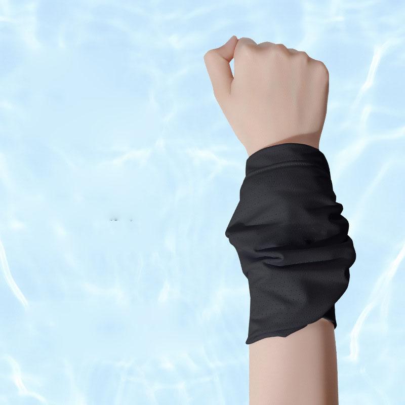 Summer Thin Sports Wrist Sweatband, Women Running Cycling Cold Feeling Wrist Towel, Quick-Drying Absorbent Wristband for Fitness