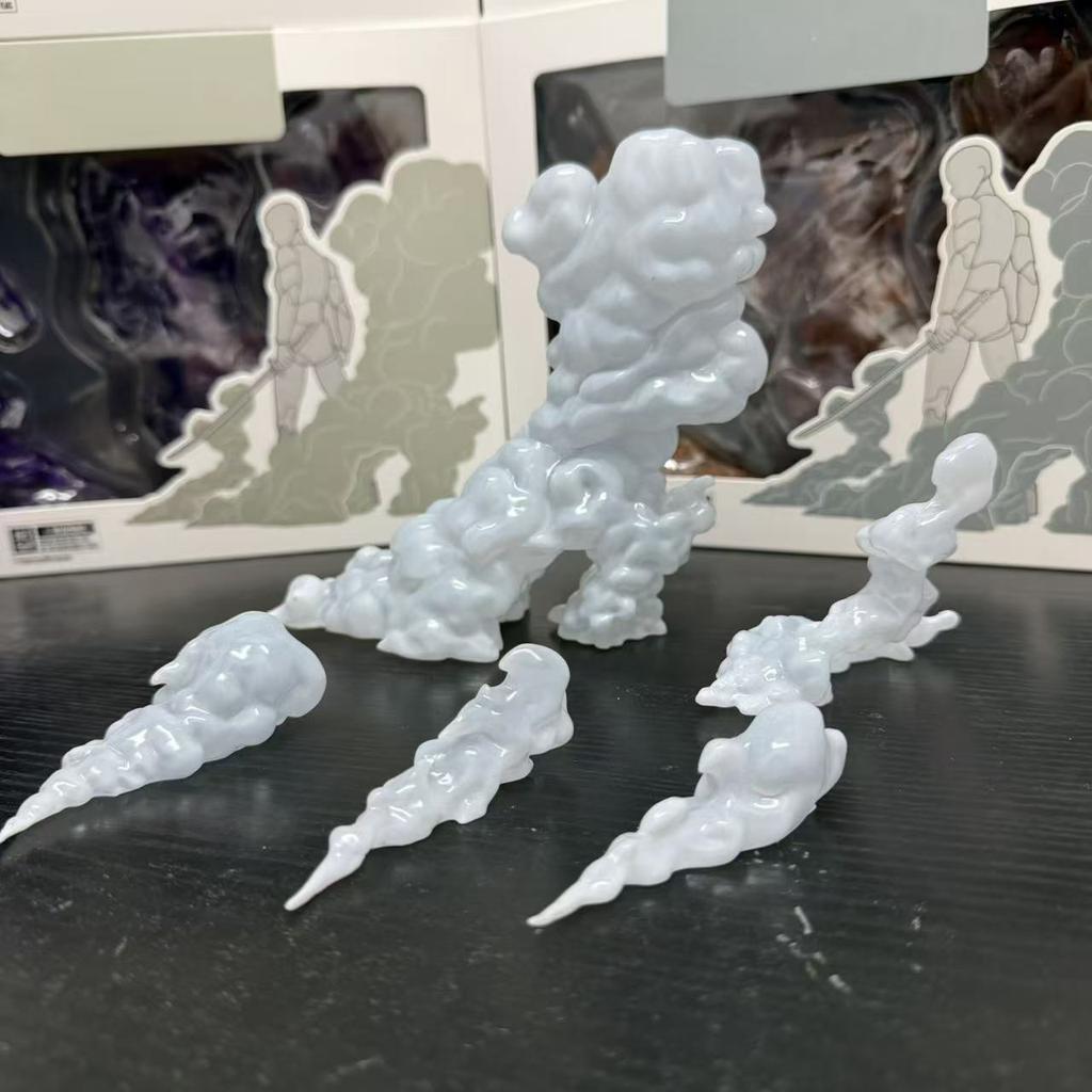 For SHF Toy The Smoke Effect Effect Piece White Ver. Action Anime Figures Collection Ko Model Custom Toy Photography Accessories