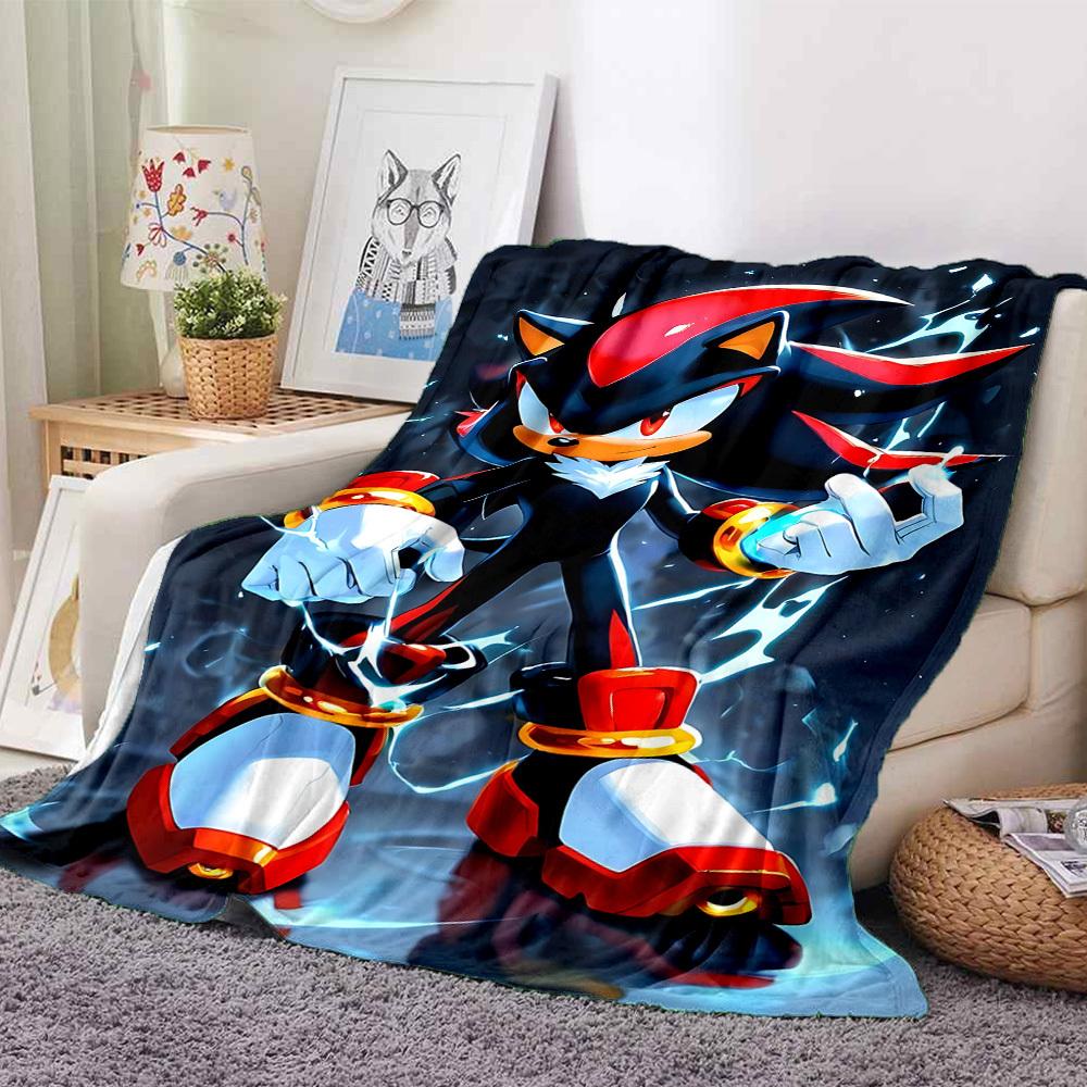 1pc Shadow Sonic Flannel Blanket, Soft Skin-Friendly with Digital Printing, Various Sizes Available for Family, Friends105