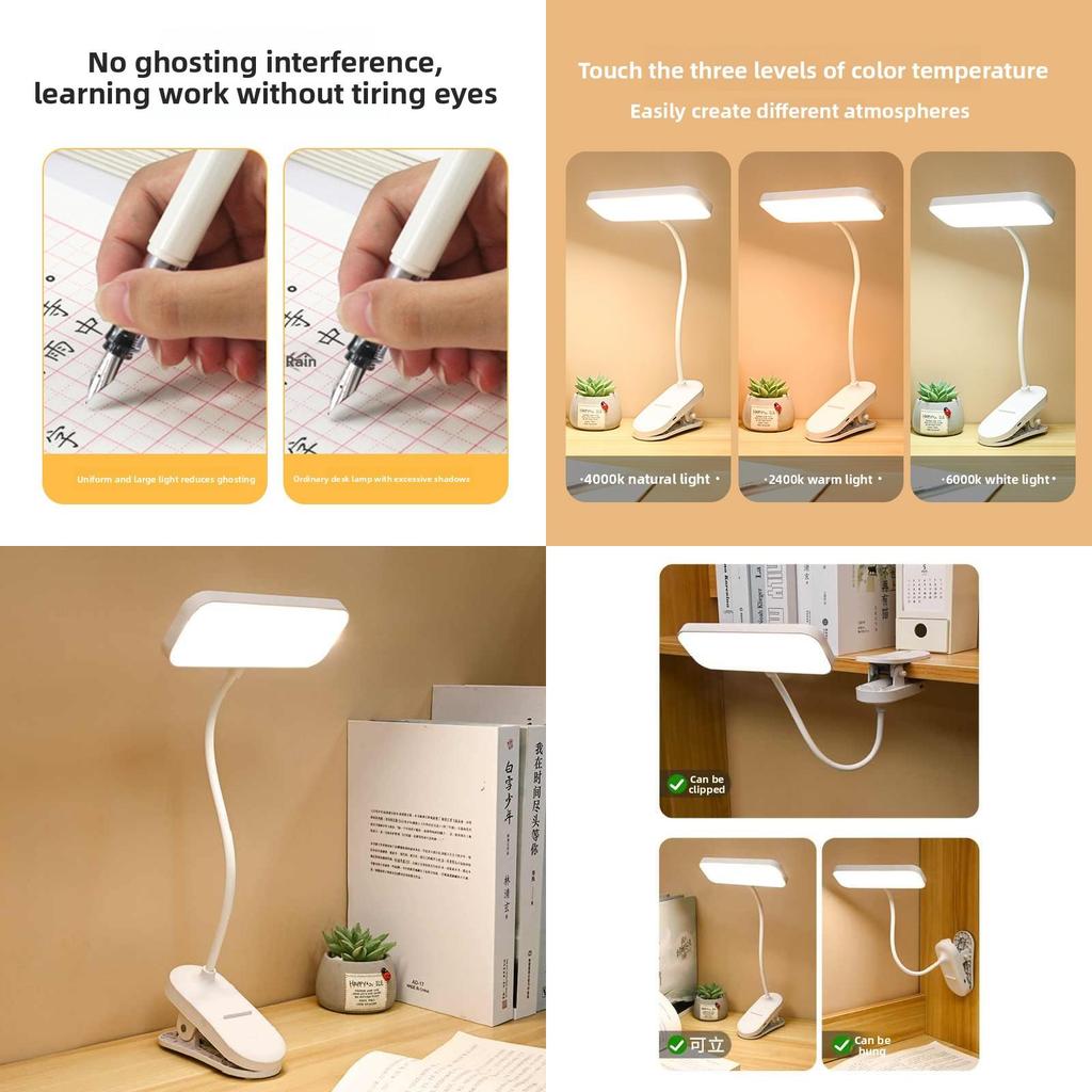 Led Desk Lamp For Students With Touch Control And Adjustable Brightness For Study And Reading