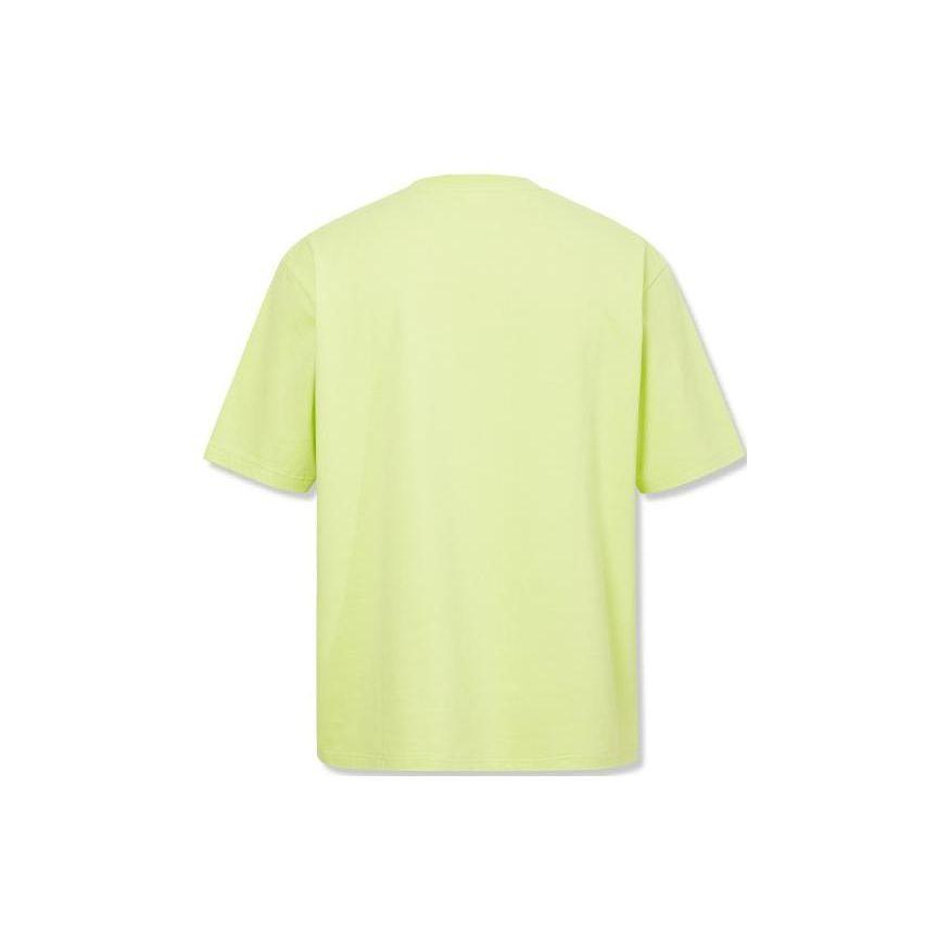 Levis Letter Print Short Sleeve T-Shirt Men Tops Green A6383-0002