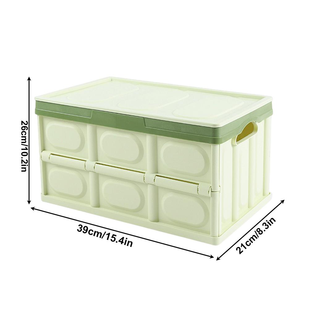 Foldable Storage Box 30L Book Box Stackable Outdoor Camping Storage Box Clothes Storage Box Multi-Function Car Storage Box For