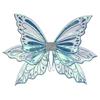 Fairys Wing Fairys Costumes Accessories Butterfly Wing Floral Garland Star Wands for Halloween Dressing Up Cosplay Party Blue-Good