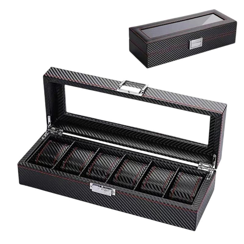 Additional Velutinous Lined Watch Storage Case Secure Metal Grip Plan For Jewelry Display And Travel
