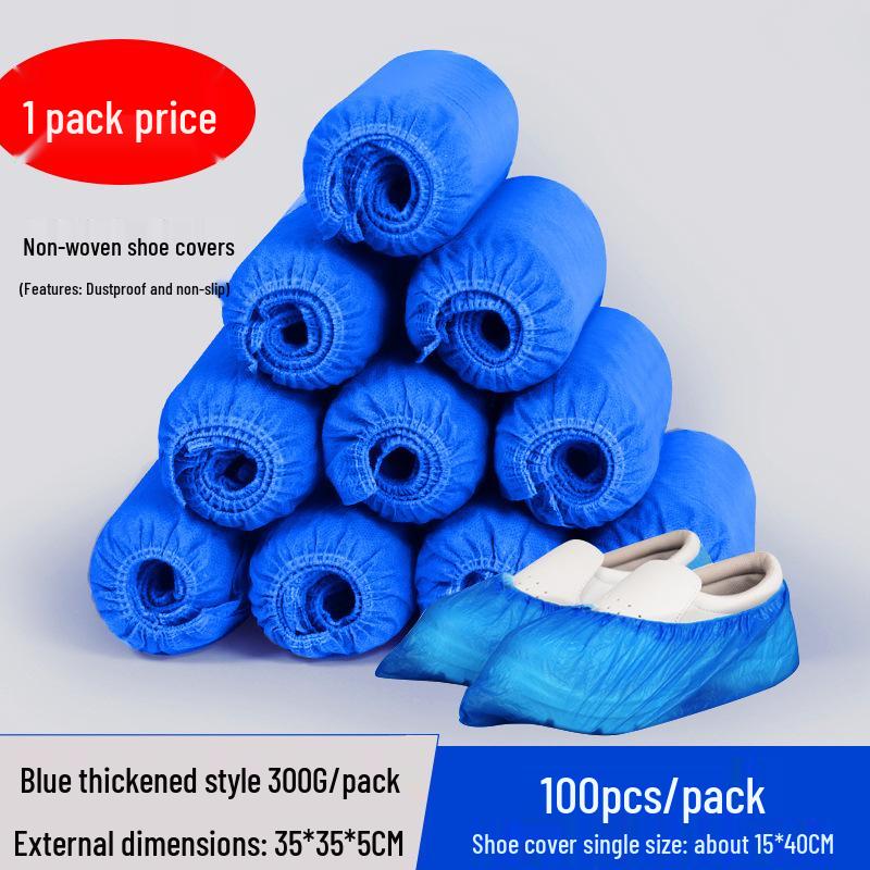 Durable Non-Slip Breathable Disposable Shoe Covers for Indoor Use