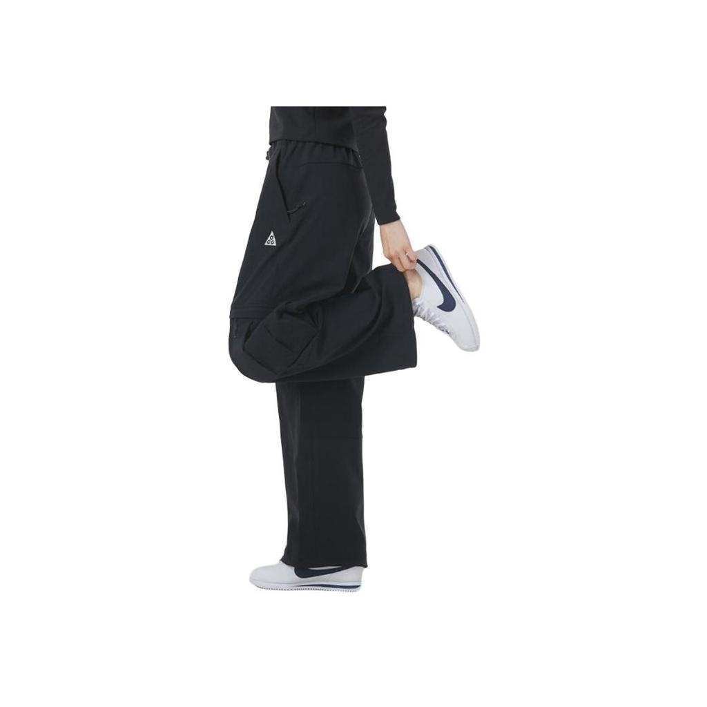 Nike Letter Embroidery Training Breathable Loose Casual Work Pants Women Pants Black FN1948-010