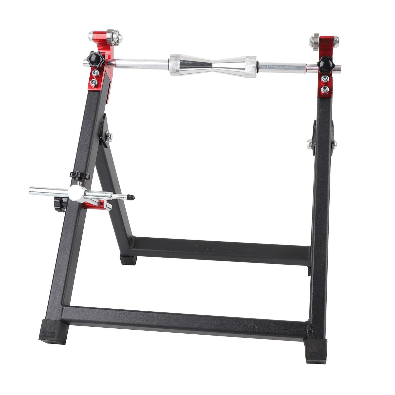 Стенд для балансировки колес мотоцикла Портативный балансир колеса велосипеда Черное покрытие Высокая стабильность Складной для спортивных и грязевых мотоциклов чёрный