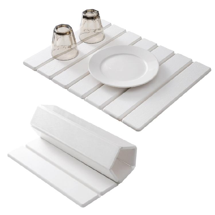 Sustainable Diatomaceous Earth Mat for Drying Dishes Tableware Draining Mat Drain Pad for Kitchen and Bathroom Counters