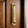 Metal Mezuzah Case with Messianic Seal for Hebrew Home Blessing Jewish Gift