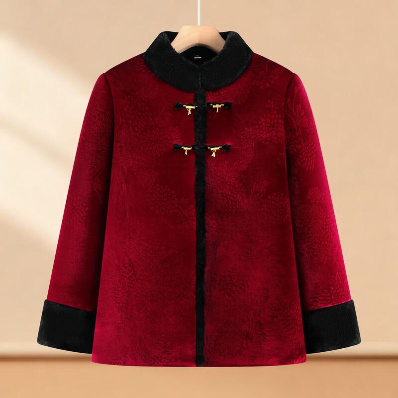 Zimní bunda YaLu pro ženy, nový čínský styl, s plyšovou podšívkou