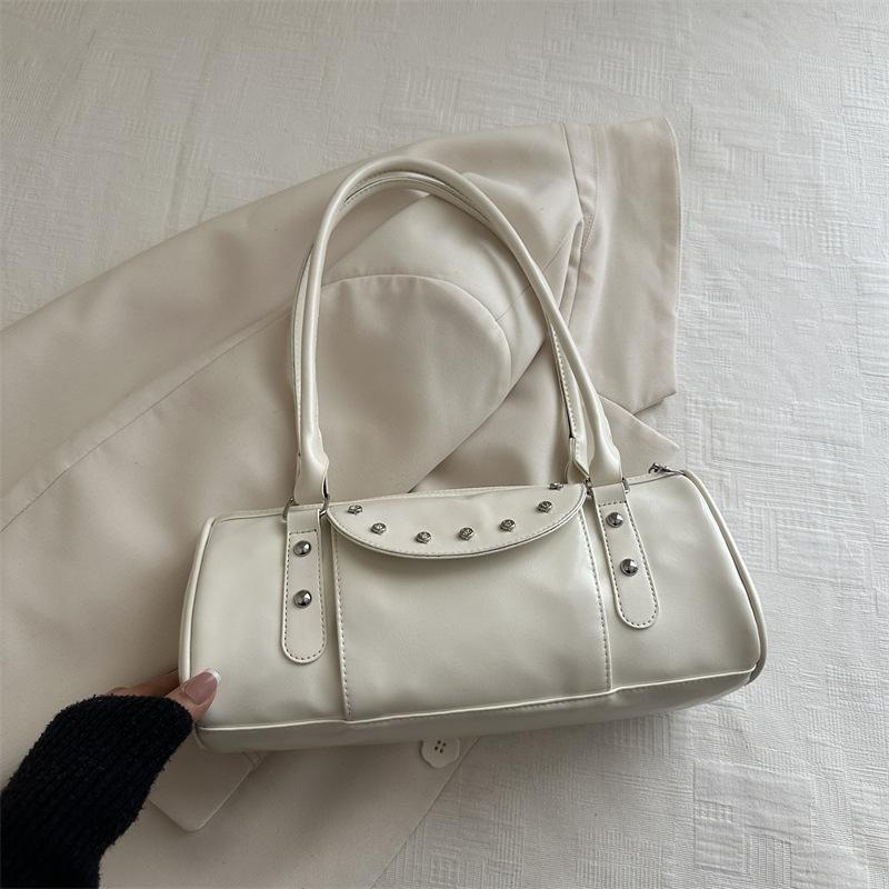Hand-held Cylindrical Bag, Simple and Fashionable Pillow Bag, Commuter Single-shoulder Bag Under The Arm Bag