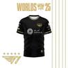 Maillot Faker League of Legends Champion du Monde 2026 Maillot d'équipe Tout noir T-shirt Lol Esports Lck T1 Équipe Large Haut