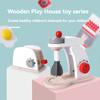 Kid Wooden Kitchen Pretend Play Toy Simulation Wooden Coffee Machine Toaster Machine Food Mixer Early Learning Educational Toys