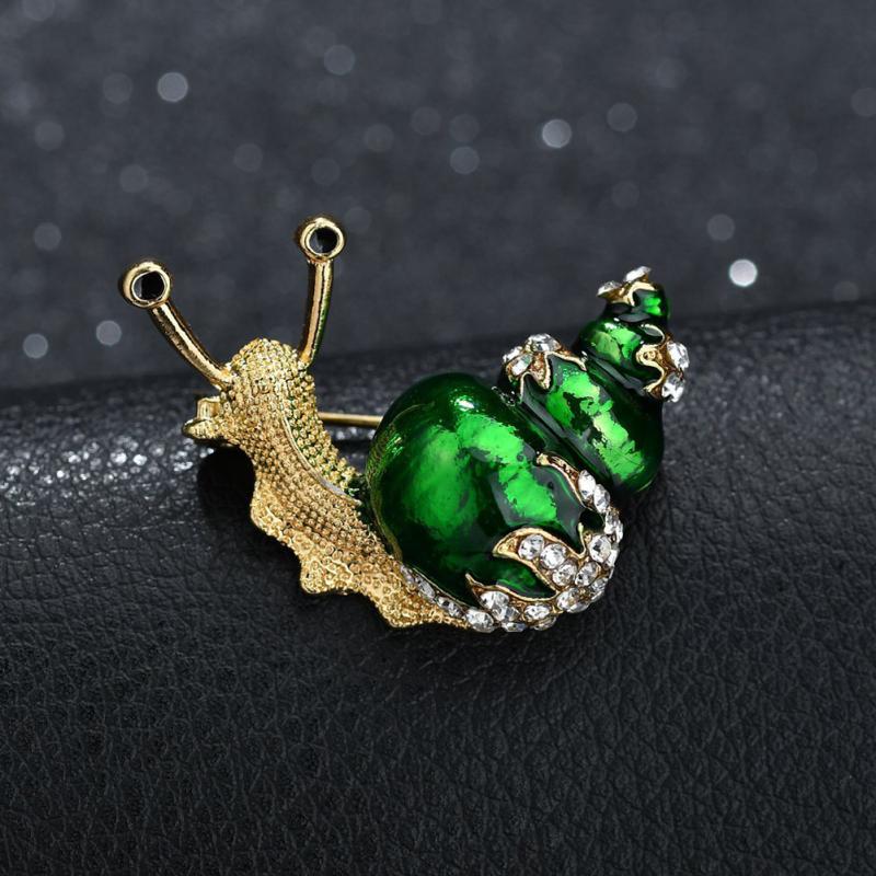 RUI RUI YU Women's  Brooch Pin  Alloy  Animal  Diamond-studded   Snail   Brooch