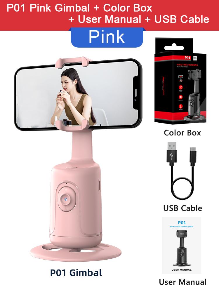 Zarcaco Treppiede Smart Con Tracciamento Facciale 360° - Selfie Stick 178 Cm - Telecomando E Gesti, Senza App - Per IPhone E Android