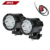 Additional Headlights for Motorcycle Auxiliary Spotlights Universal Moto Driving Fog Lights High Low Flash Beam for ATV Scooter
