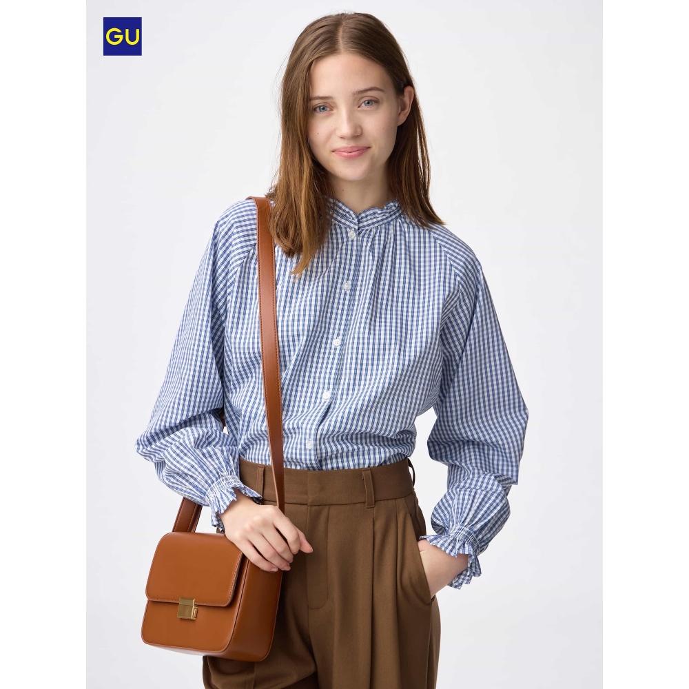 Uniqlo Gu Frill Neck Blouse