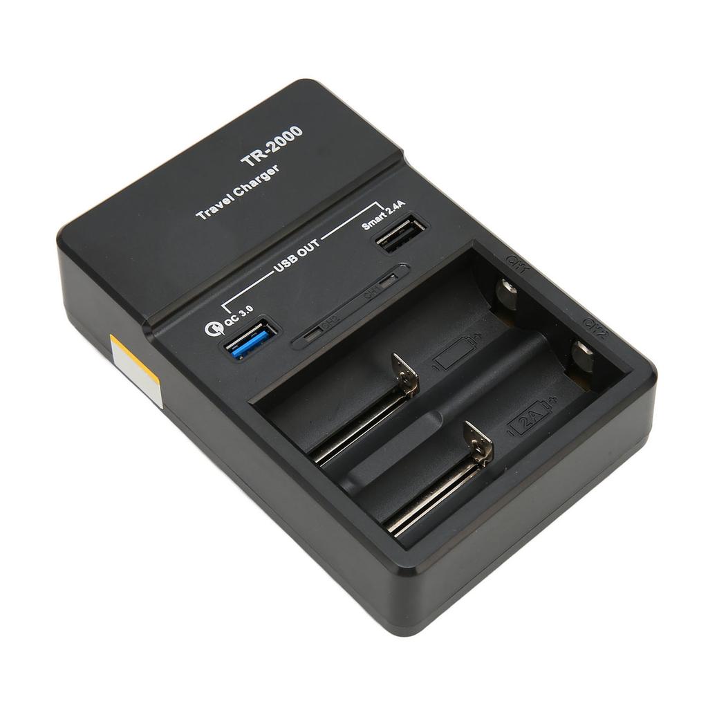 Зарядний пристрій Smart 18650 на 2 слоти з виходом USB QC3.0 для 26650 18650 18350 17670 17500 16340 14500 AA