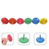 Generic 25-Piece Wooden Spinning Top Set, Fun, Hand-Cranked Peg-Top Toys for Kids, Small Top Accessories, Decompression Toys, Random Colors