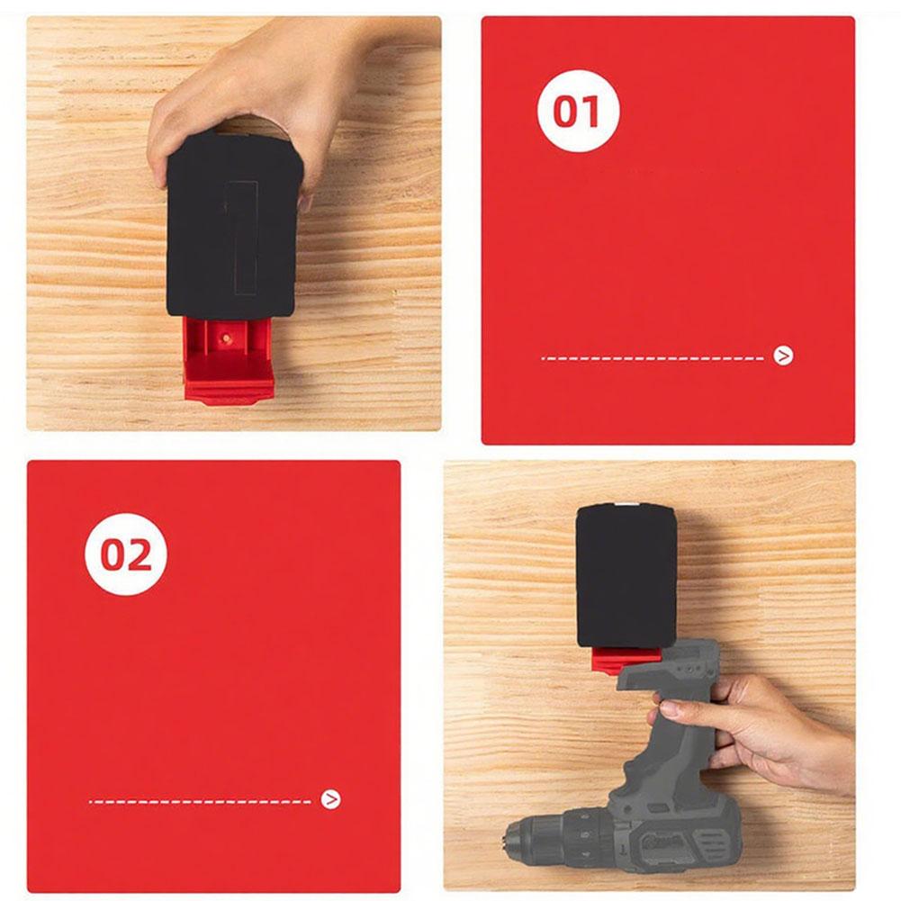 For 18V Battery Holder Mount for Drill Tools Fit for Model For 48111820 48111850 48111860 Compatible with 20V Batteries