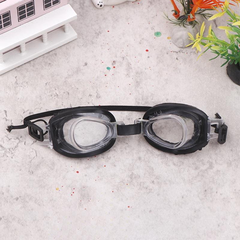 

1:12 1:6 Dollhouse Mini Diving Glasses Underwater Goggles With Elastic Rope Sunglasses Swimming Goggles Model Pretend Play Toys