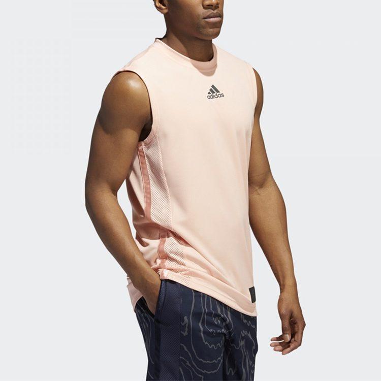 adidas Basketball Jerseys Men's Light Pink Moderate Straight Fit ED5031