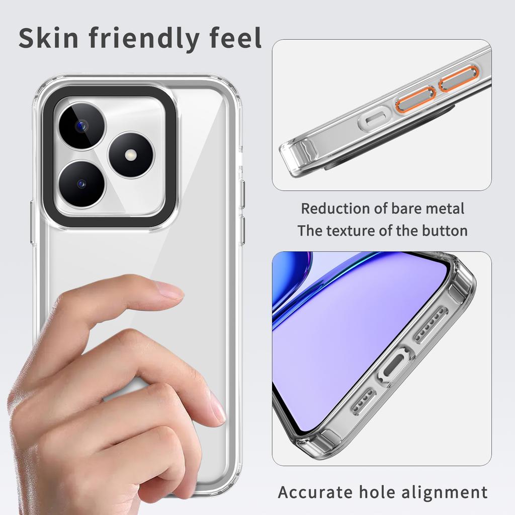 Dustproof Phone Cover for Realme C53 (Global)/Realme Narzo N53 4G Shell HD Clear PC+TPU Case