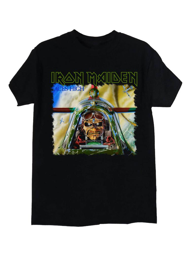 

Черная футболка унисекс Iron Maiden Aces High
