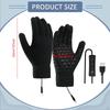 USB Heated Gloves Portable Lightweight Hand Warmer for Fishing Hiking Skiing