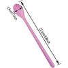 6PCS Plastic Long Handle Stirring Spoon 8.8 inch Food Grade Plastic Candy Coloured Spoon Coffee Drink Tall Cup Spoon Milk Tea Shop Dessert Ice Cream