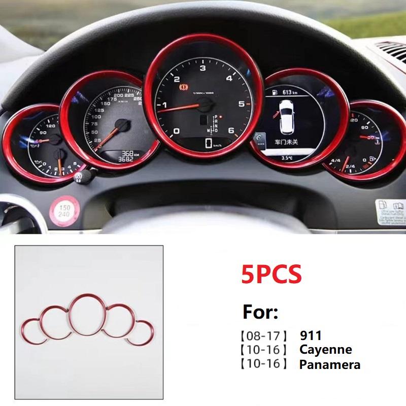 Interior Accessories For Porsche Cayenne 911 Panamera 2010-2015 2016 Car Dashboard Cover Trim Carbon Fiber Style Parts