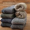 Thick and Loose Sheepskin Wool Socks for Autumn and Winter, Warm and Insulating Wool Socks, Winter Men's Snow-proof Wool Socks