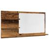 VidaXL Armoire à miroir de salle de bain vieux bois bois d'ingénierie, étagère à miroir, miroir avec étagère, étagère de 856262