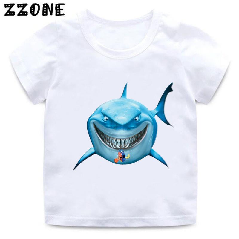 Finding Nemo Dory Cute Fish Print Funny Kids T-Shirts Cartoon Baby Girls Clothes Boys Summer Short Sleeve T shirt Children Tops