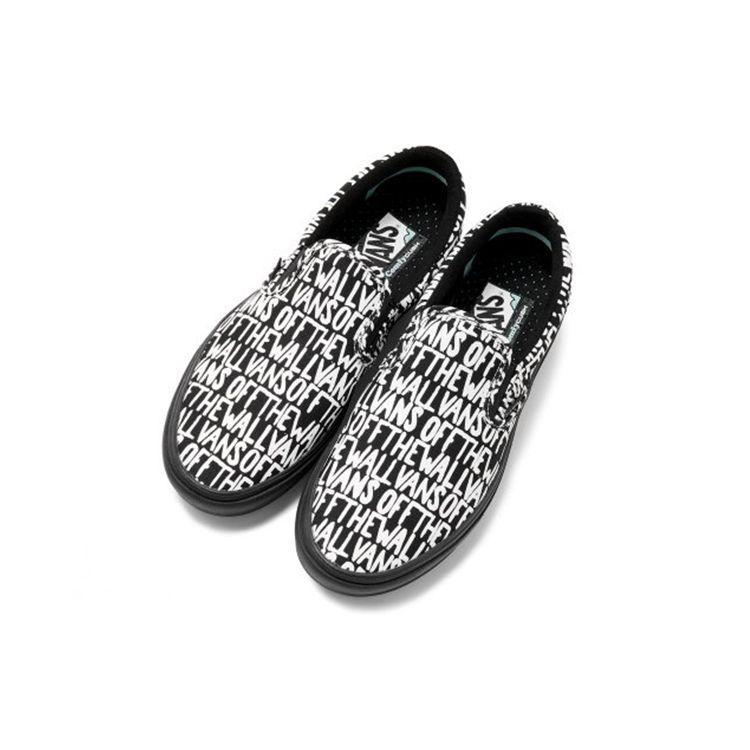 Vans ComfyCush Slip-On Brush - Black Unisex Sneakers True-White VN0A3WMD2QZ