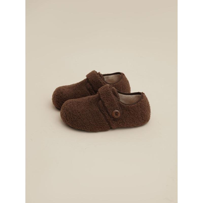 Fleece Shoes, Women's Warm Velcro Cotton Shoes, and High-heeled Shoes