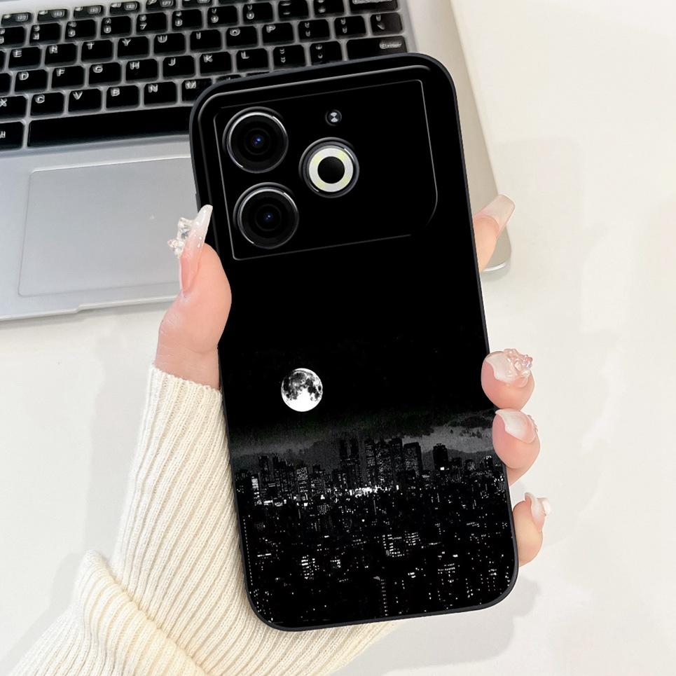 Fashion Painting Back Cover For Tecno Pova 6 Neo 4G Phone Coques Marble Avocado Moon Night Gothic Back Covers Pova6 Neo Soft Bag