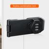 Household Cabinet Password Hasp Locks Cabinet Door Combination Lock Door Security Slide Latch Lock for Small Doors Cabinets Door