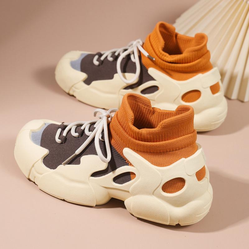 Lightweight Breathable Color Blocking comfort women shoes Women's Casual Sports Shoes Fashionable versatile leisure sneakers