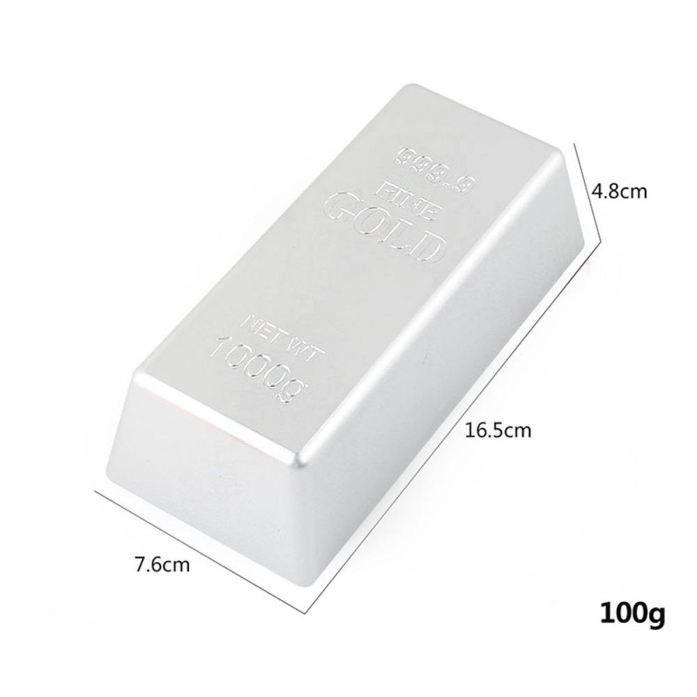 Ideales Geschenk Simulation Fälschung Goldbarren Glitzernder Türstopper Goldener Ziegel Filmrequisite Briefbeschwerer Goldbarren Sparschwein Heimdekoration
