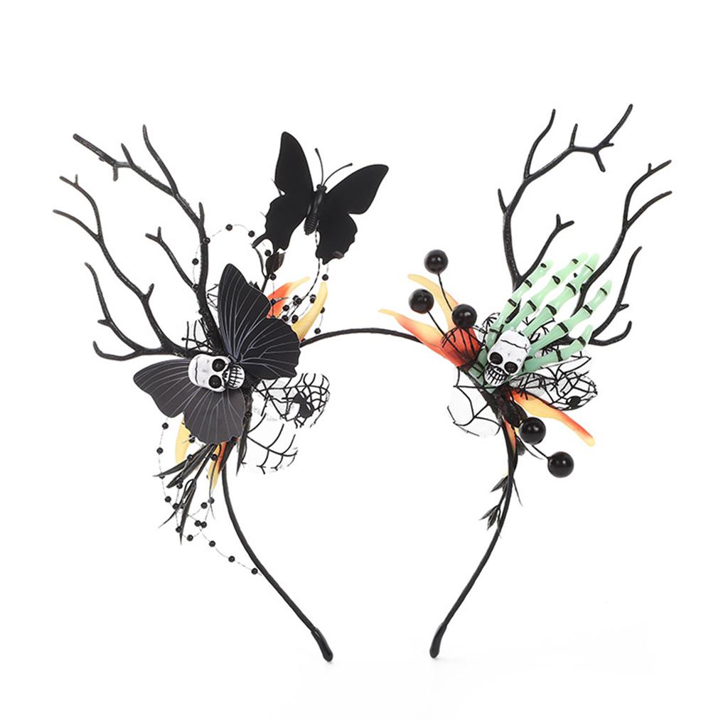 Party Headband 3D Skull Hairband Festival Costume Hairhoop Party Head Decoration Seasonal Holiday Accessories