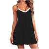 Backless Cami Dress for Women Short Mini Lounge Dress Sleeveless Backless House Dress Above Knee Indoor Wear