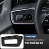 Car Headlight Adjust Control Panel Switch Button Frame Protective Sticker For Compatible Vehicle A6 C8 A7 19025 Interior Protector Accessories.