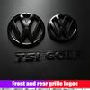 LVAXC1 Car Front Grill Emblem For VW POLO GOLF 5 6 7 7.5 8 MK5 MK6 MK7 MK8 Passat CC Rear Trunk Lid Covers Logo Car Accessories Hub Cap