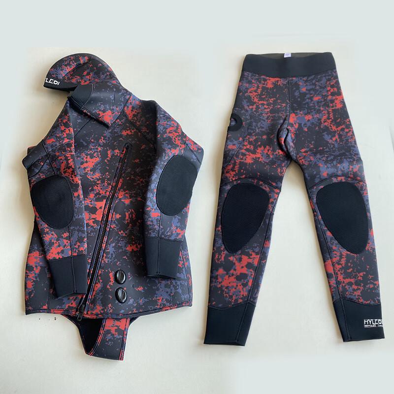 WEZHO Two-Piece Camouflage Spearfishing Wetsuit