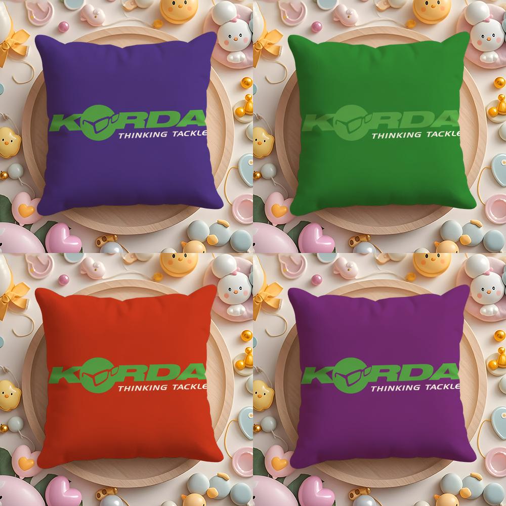 K-KordaS Fishing Print Cushion Cover Home & Car Multi-Scene Pillow Cover - Reversible, Soft & Durable for Daily Use