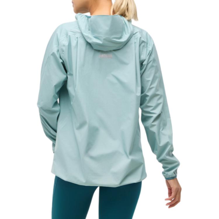 HOKA ONE ONE Hooded Zip-Up Long Sleeve Jacket Women jackets Blue 1156100-DZY