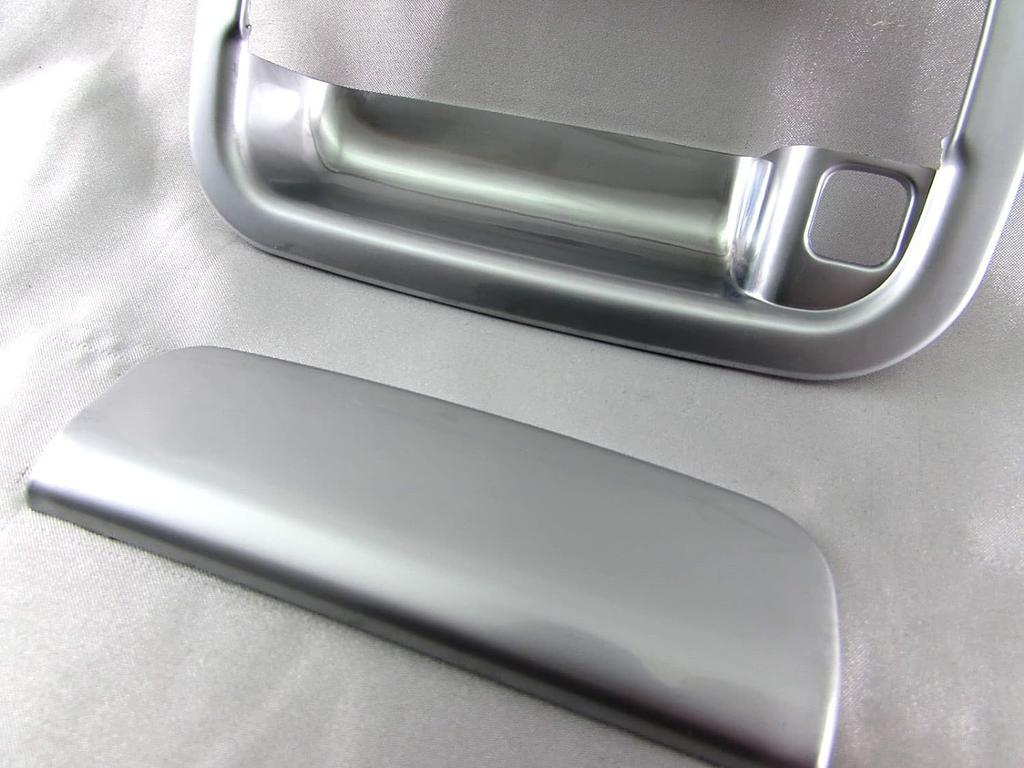 BRIGHTZ Carol HB25S Door Handle Covers and Rear Hatch Knob Plate Satin Silver Set, [REA-DHC-029]
