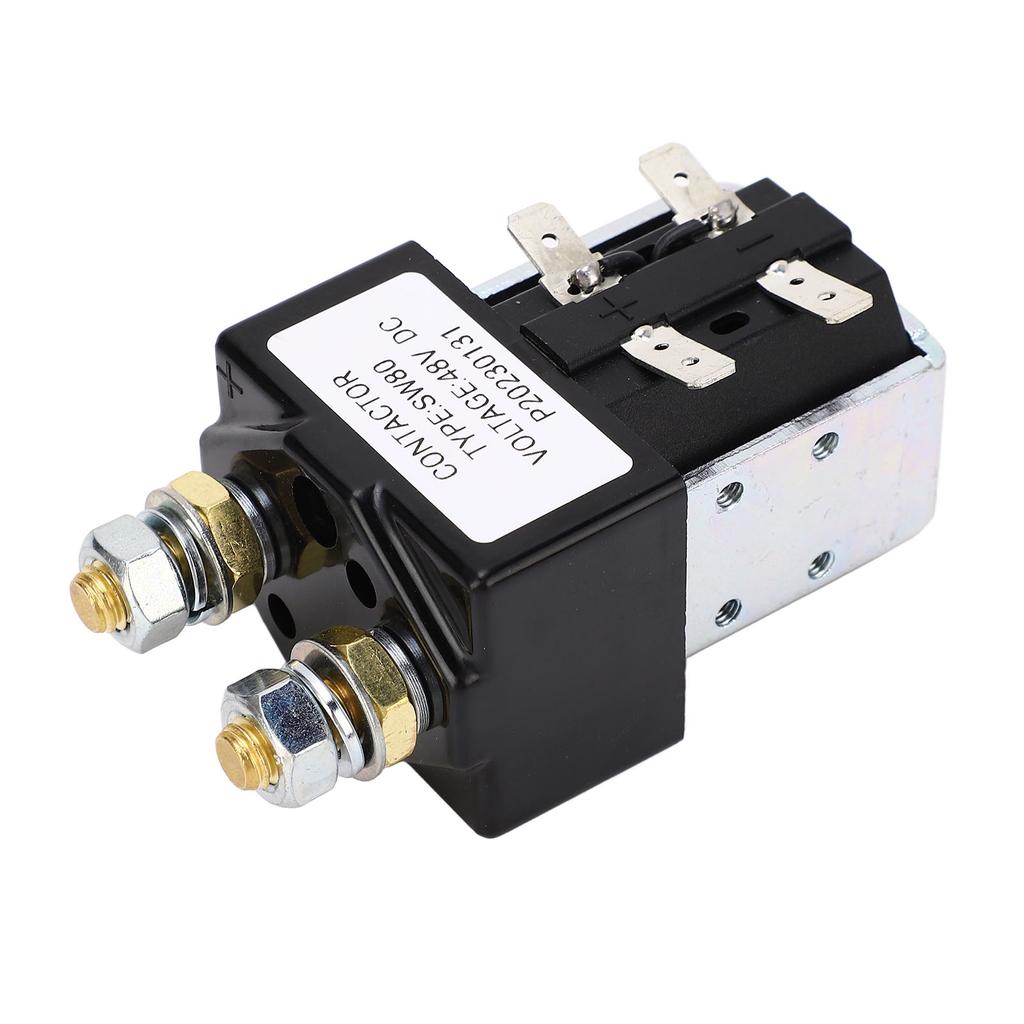 Contactor Relay Metal Alloy High Performance Starter Solenoid Relay Replacement for E‑Z‑GO 100A 48V