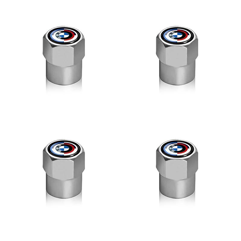 For BMW E34 E394Pcs Car Wheel Tire Valve Caps Air Stem Covers Accessories For BMW M E46 E39 E70 F10 F20 F30 X5 X6 X1 M3 M5 M6 E71 F01 F02 F87